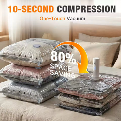 Packora Electric Vacuum Bags — Pack 2x More, No Manual Pumping